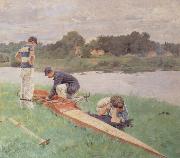Gueldry Ferdinand-Joseph On The River Bank Spain oil painting artist